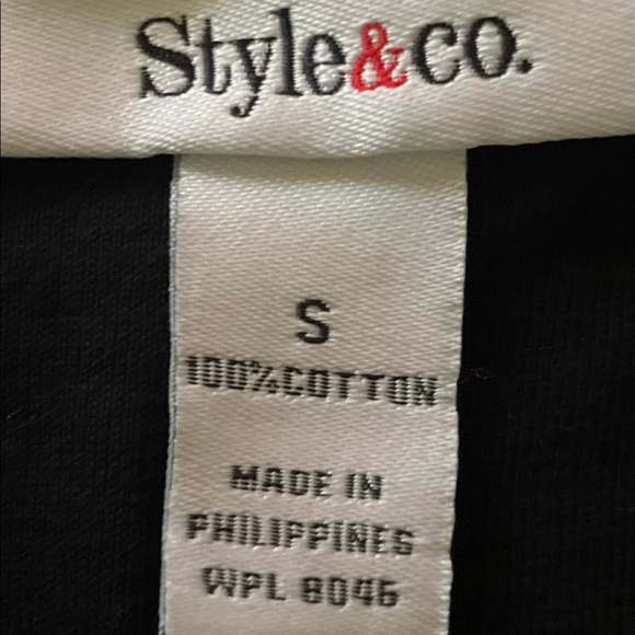 Style & Co Woman’s Black Tank Top. Size S Sequence only in the front see pics - Picture 5 of 11
